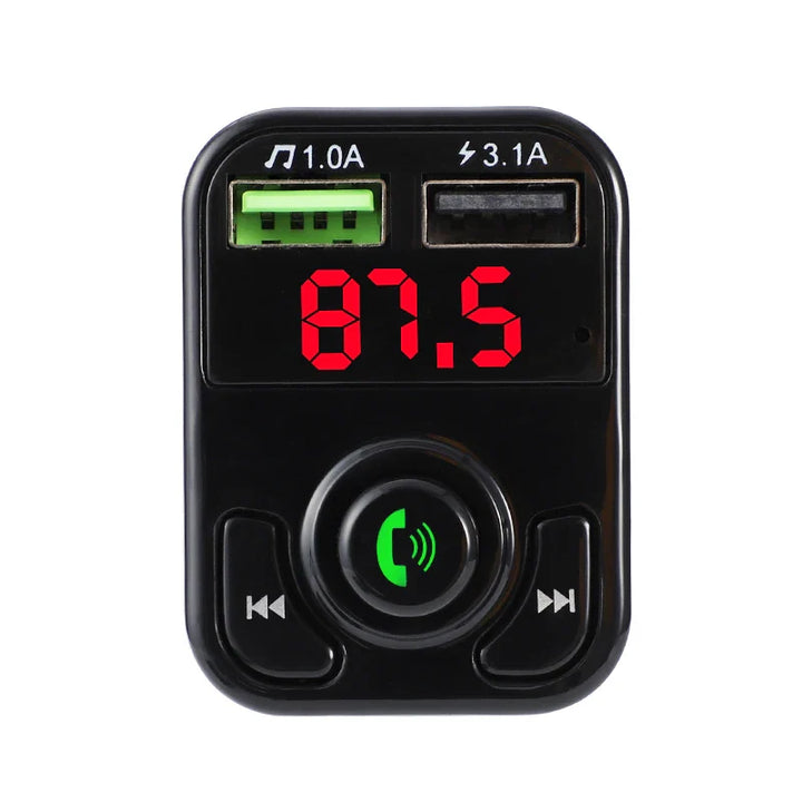 Bluetooth 5.0 FM Transmitter for Cars with USB Charger