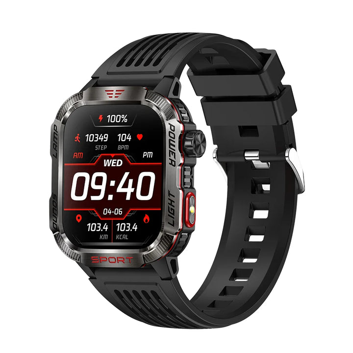 Men’s Waterproof Smartwatch with Bluetooth Calls & Fitness Tracking