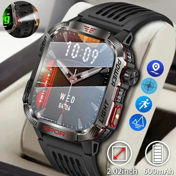 2024 Outdoor Smartwatch with Fitness Tracker & Bluetooth Calls