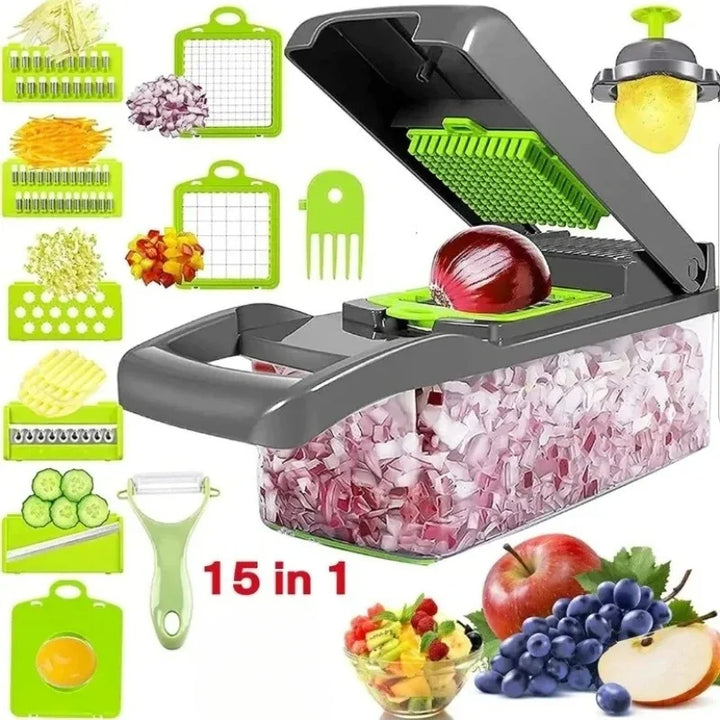 16-in-1 Vegetable Chopper & Slicer for Kitchen Essentials