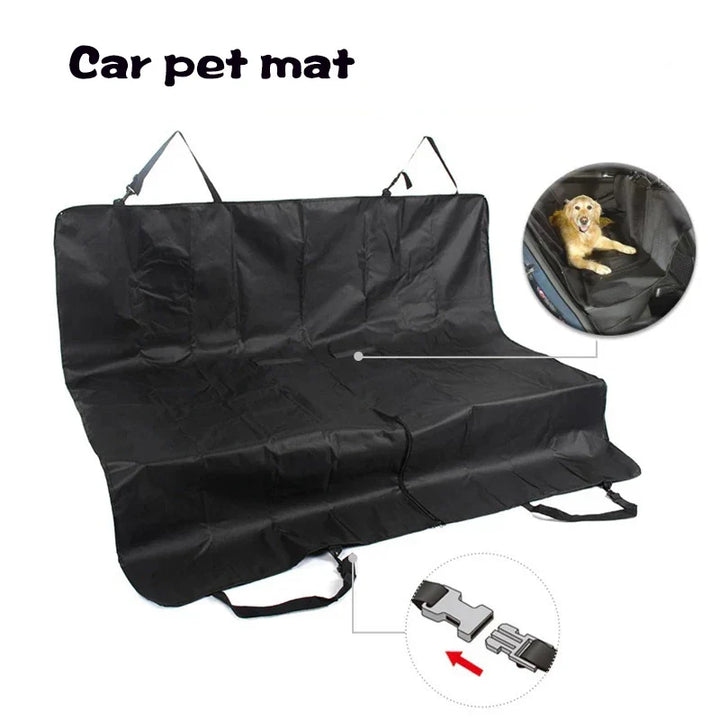 Dog Car Seat Cover - Waterproof Backseat Cushion for Pets