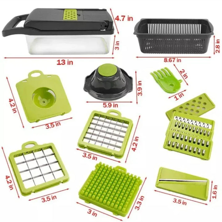 16-in-1 Vegetable Chopper & Slicer for Kitchen Essentials